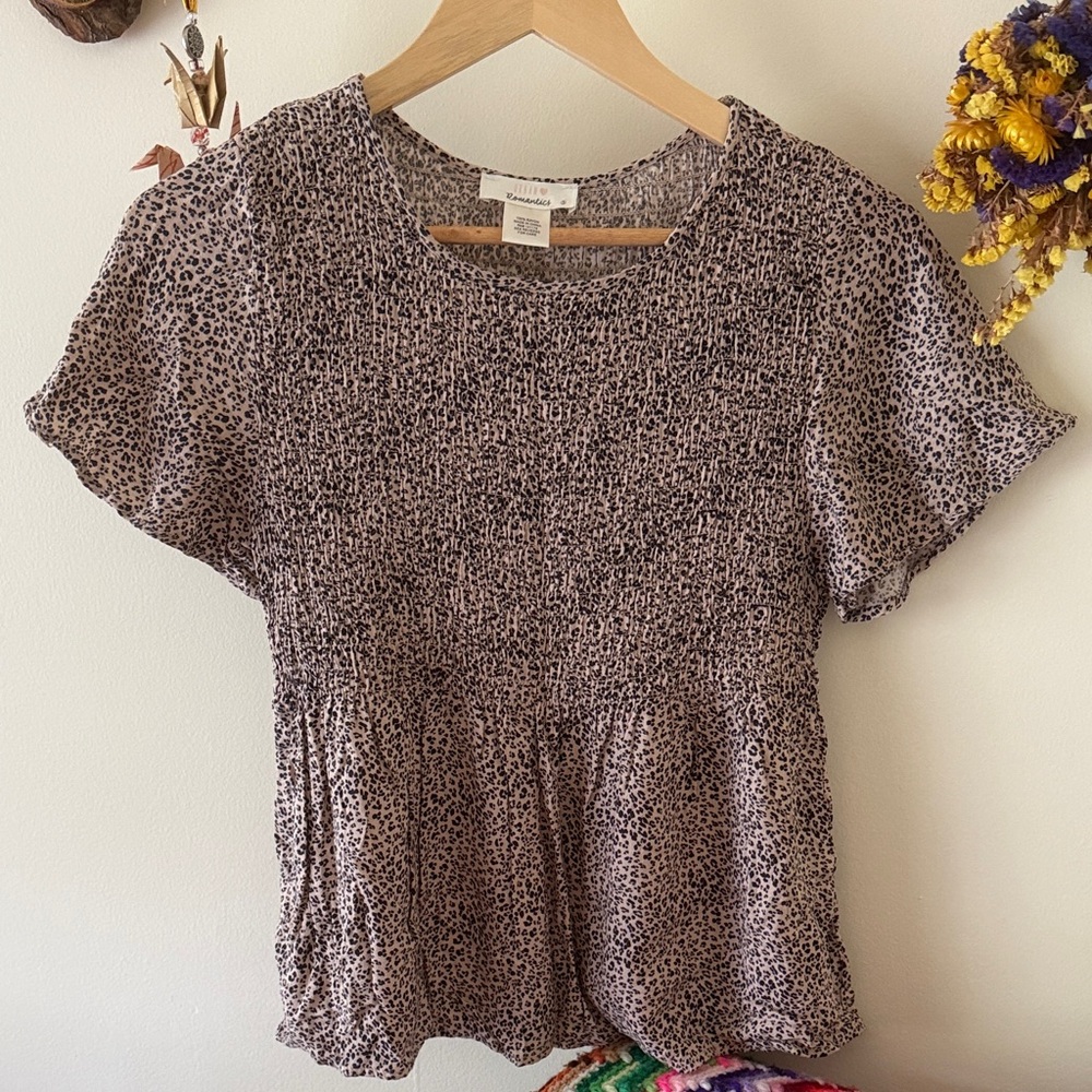 URBAN Romantics Animal Print Blouse